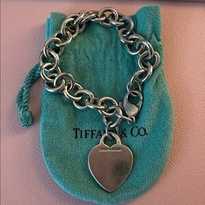 Tiffany & Co. sterling silver heart ❤️ tag link 🔗 bracelet